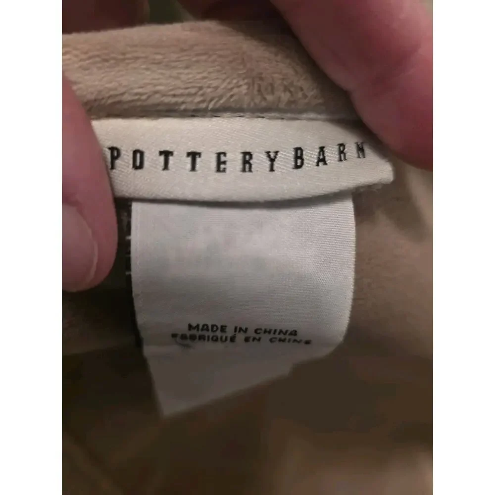 RARE Pottery Barn Blanket Faux Fur Caramel Ombre 80